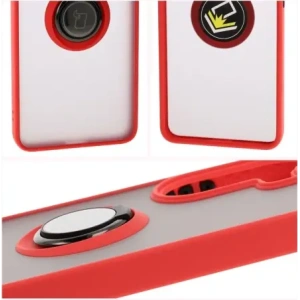 Kup Bizon Case Hybrid Ring Xiaomi Poco X7 Pro fumuriu cu un cadru roșu - BIZ8890 - {ean13} - Sklep Home Screen