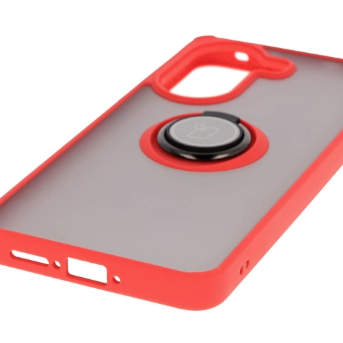 Kup Bizon Case Hybrid Gyűrű Xiaomi Poco X7 Pro füstös piros kerettel - BIZ8890 - {ean13} - Sklep Home Screen