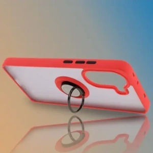 Kup Bizon Case Hybrid Ring Xiaomi Poco X7 Pro fumuriu cu un cadru roșu - BIZ8890 - {ean13} - Sklep Home Screen