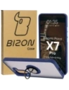 Bizon Case Hybrid Ring Xiaomi Poco X7 Pro smoky with a dark blue frame