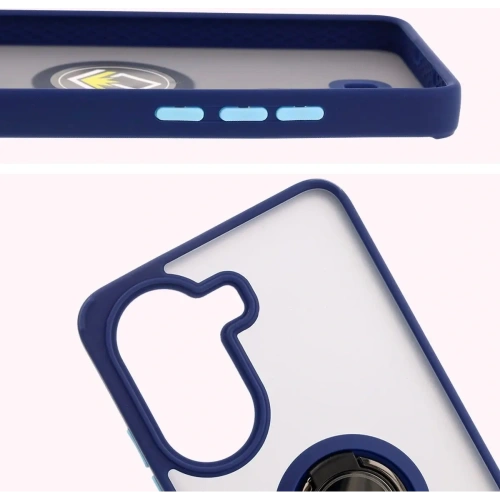 Kup Bizon Case Hybrid Ring Xiaomi Poco X7 Pro kouřový s tmavě modrým rámem - BIZ8891 - {ean13} - Sklep Home Screen