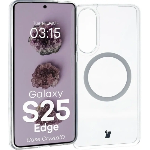 Kup Etui z pierścieniem magnetycznym Bizon Case CrystalO do Samsung Galaxy S25 Edge przezroczyste - BIZ8893 - {ean13} - Sklep Home Screen