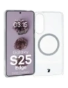 Etui z pierścieniem magnetycznym Bizon Case CrystalO do Samsung Galaxy S25 Edge przezroczyste