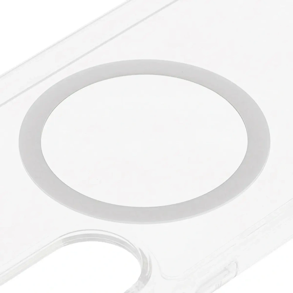 Etui z pierścieniem magnetycznym Bizon Case CrystalO do Samsung Galaxy S25 Edge przezroczyste