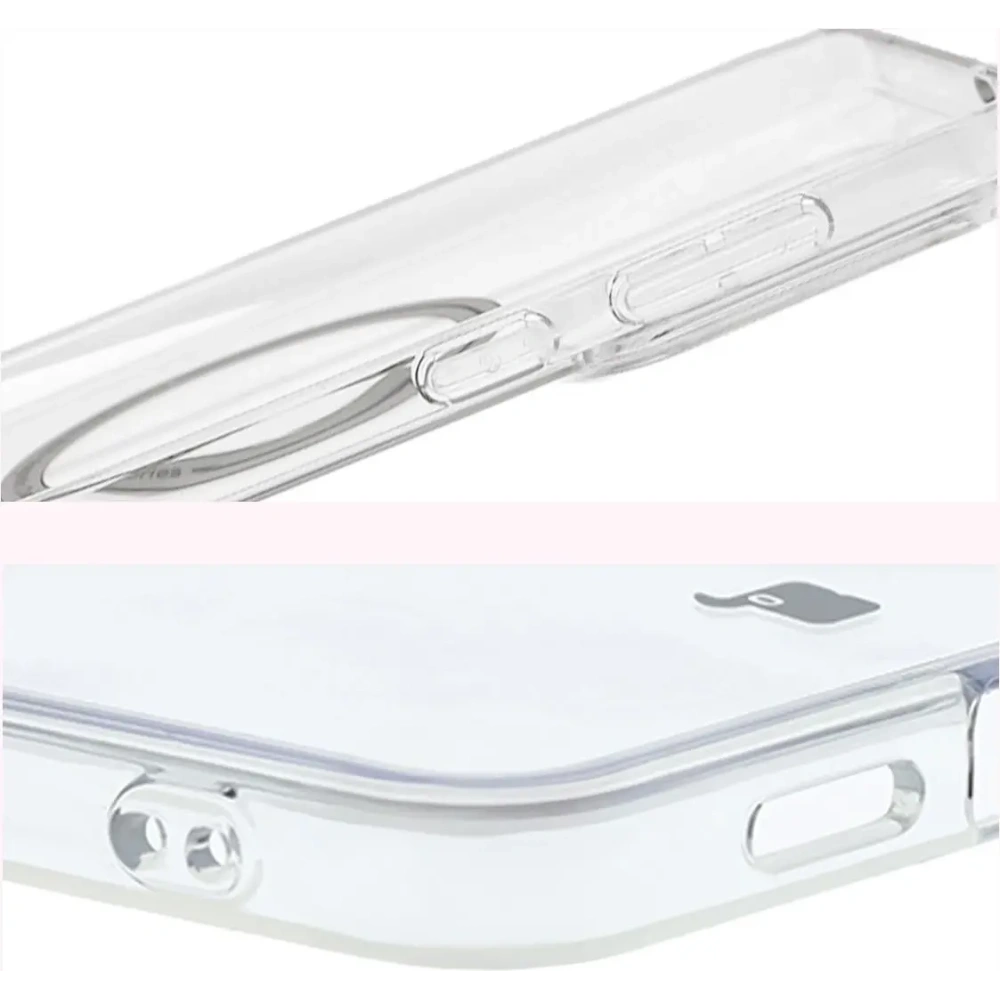 Etui z pierścieniem magnetycznym Bizon Case CrystalO do Samsung Galaxy S25 Edge przezroczyste