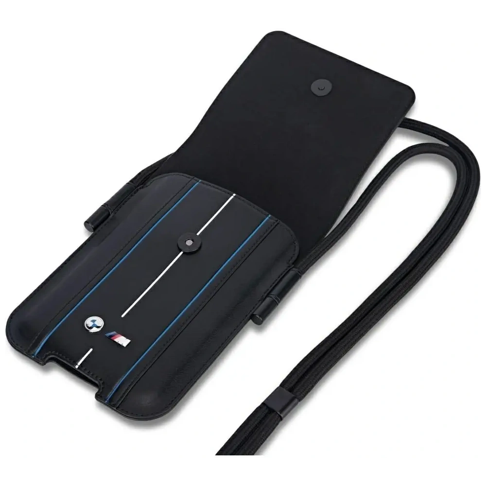 Torebka BMW Phone Pouch Blue Stripes czarny