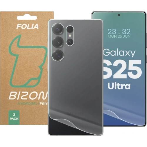 Kup Folia hydrożelowa na tył i przód Bizon Glass Hydrogel Pack do Samsung Galaxy S25 Ultra - BIZ8895 - {ean13} - Sklep Home Screen