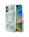 Buy Guess Resin Flowers Glitter MagSafe Apple iPhone 16 turquoise - GUE4501 - {ean13} - Home Screen Store Europe