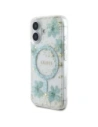 Buy Guess Resin Flowers Glitter MagSafe Apple iPhone 16 turquoise - GUE4501 - {ean13} - Home Screen Store Europe