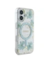 Buy Guess Resin Flowers Glitter MagSafe Apple iPhone 16 turquoise - GUE4501 - {ean13} - Home Screen Store Europe