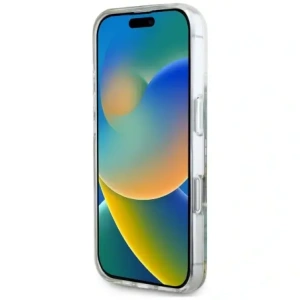 Kup Guess Harzblumen Glitzer MagSafe Apple iPhone 16 türkis - GUE4501 - {ean13} - Sklep Home Screen