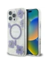 Guess Flori din rășină MagSafe Apple iPhone 16 Pro violet
