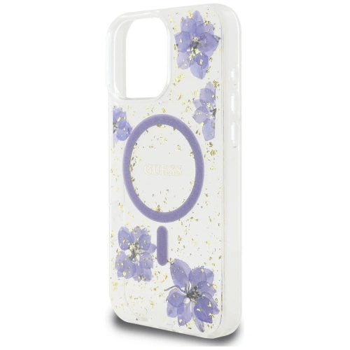 Kup Guess Flori din rășină MagSafe Apple iPhone 16 Pro Max violet - GUE4503 - {ean13} - Sklep Home Screen