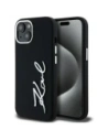 Kup Karl Lagerfeld silikonová kovová script logo Apple iPhone 15 černý - KLD21999 - {ean13} - Sklep Home Screen