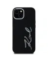 Kup Karl Lagerfeld silikonová kovová script logo Apple iPhone 15 černý - KLD21999 - {ean13} - Sklep Home Screen