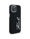Kup Karl Lagerfeld silikonová kovová script logo Apple iPhone 15 černý - KLD21999 - {ean13} - Sklep Home Screen
