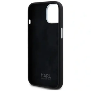 Buy Karl Lagerfeld Silicone Metal Script Logo Apple iPhone 15 black - KLD21999 - {ean13} - Home Screen Store Europe