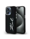 Kup Etui Karl Lagerfeld Silicone Metal Script Logo do Apple iPhone 15 Pro Max czarny - KLD22000 - {ean13} - Sklep Home Screen