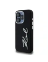 Buy Karl Lagerfeld Silicone Metal Script Logo Apple iPhone 15 Pro Max black - KLD22000 - {ean13} - Home Screen Store Europe