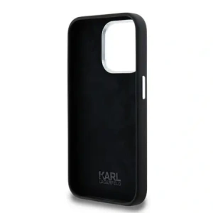 Kup Karl Lagerfeld Silikon Metall Schriftzug Logo Apple iPhone 15 Pro Max schwarz - KLD22000 - {ean13} - Sklep Home Screen