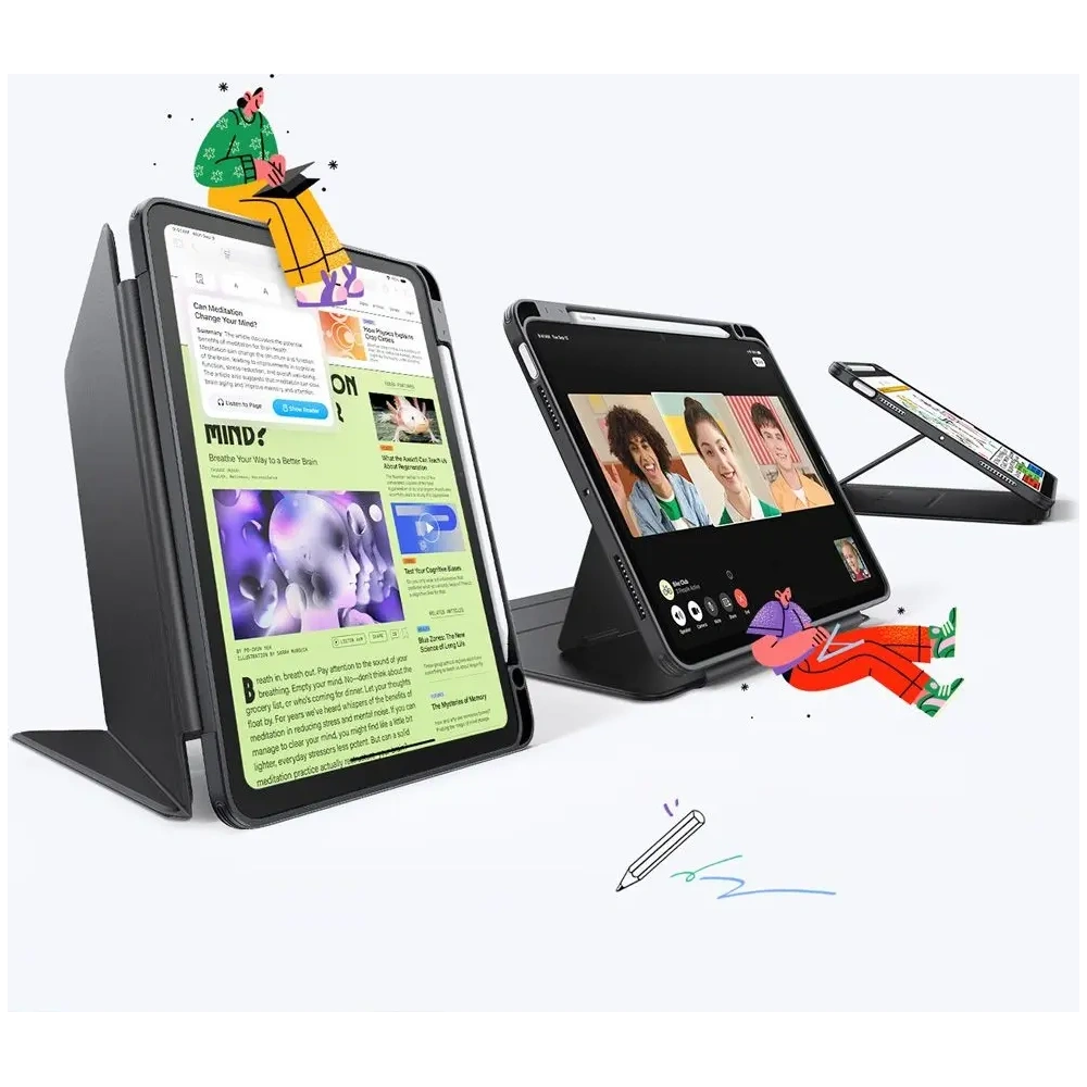 Etui ESR Flip Hybrid Apple iPad Air 10.9 2020/2022 (4. i 5. generacji) / iPad Air 11 2024/2025 (6. i 7. generacji) Black