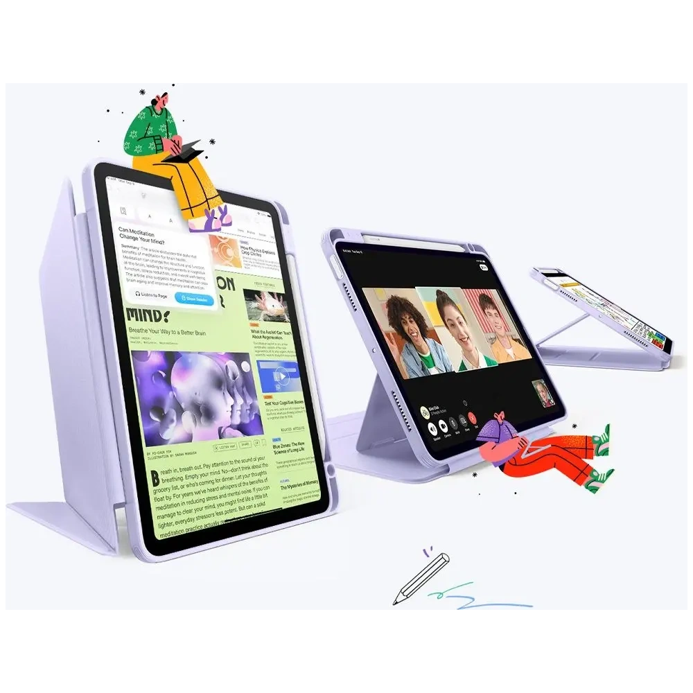 Etui ESR Flip Hybrid Apple iPad Air 10.9 2020/2022 (4. i 5. generacji) / iPad Air 11 2024/2025 (6. i 7. generacji) Purple