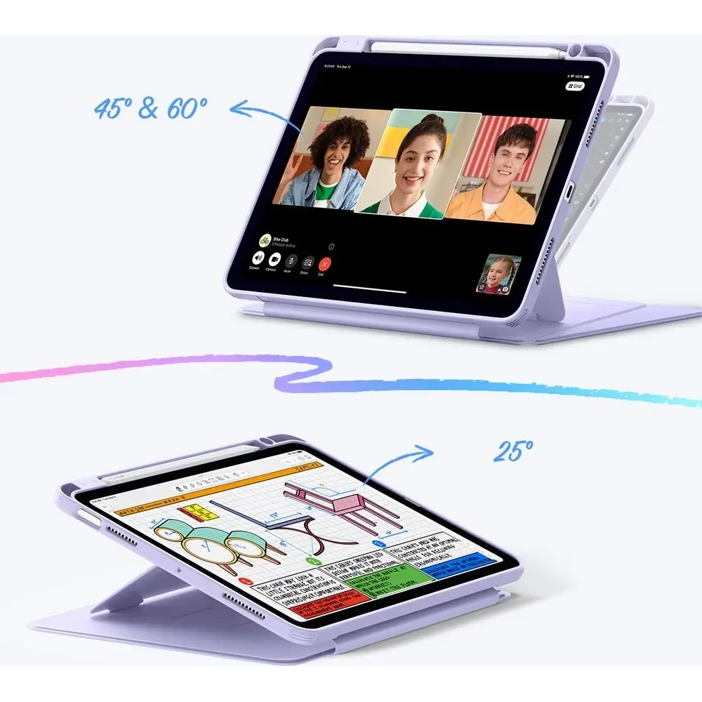 Etui ESR Flip Hybrid Apple iPad Air 10.9 2020/2022 (4. i 5. generacji) / iPad Air 11 2024/2025 (6. i 7. generacji) Purple