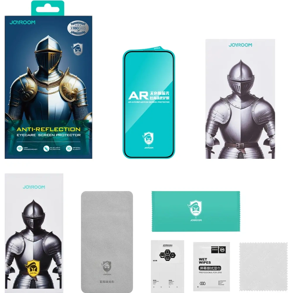 Szkło hartowane Joyroom JR-MAR0315 z antyrefleksem na Apple iPhone 15 / 16