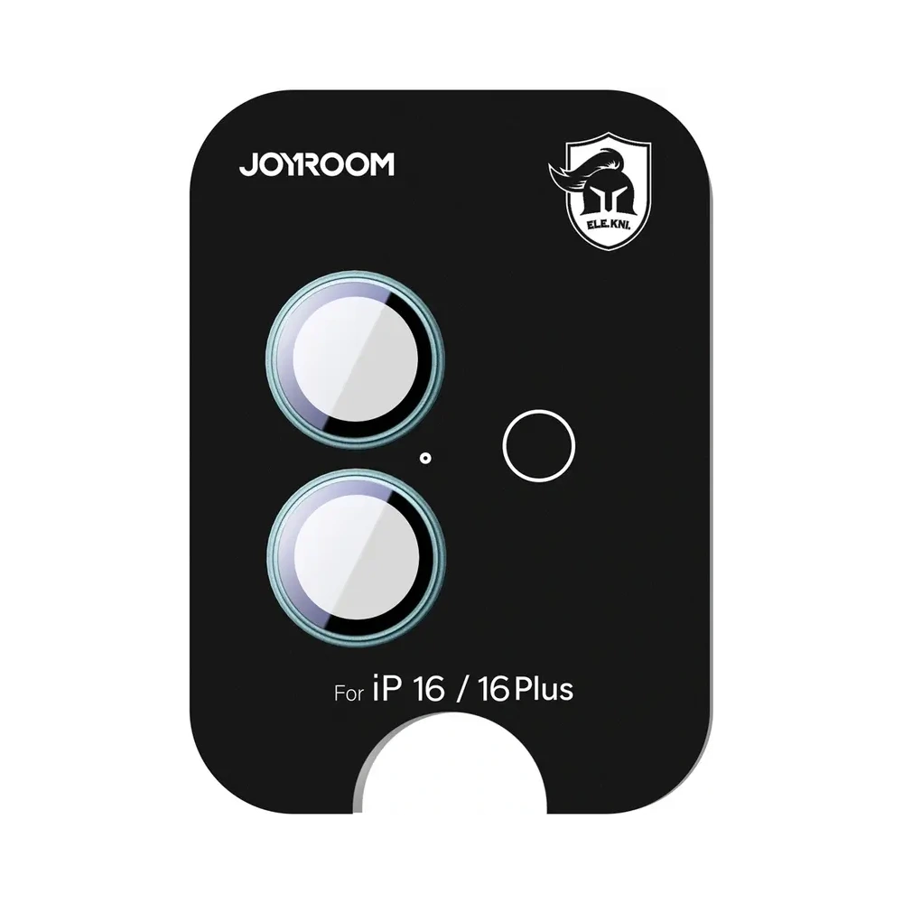 Szkło ochronne Joyroom JR-MFY0258 na obiektywy Apple iPhone 16 / 16 Plus zielone