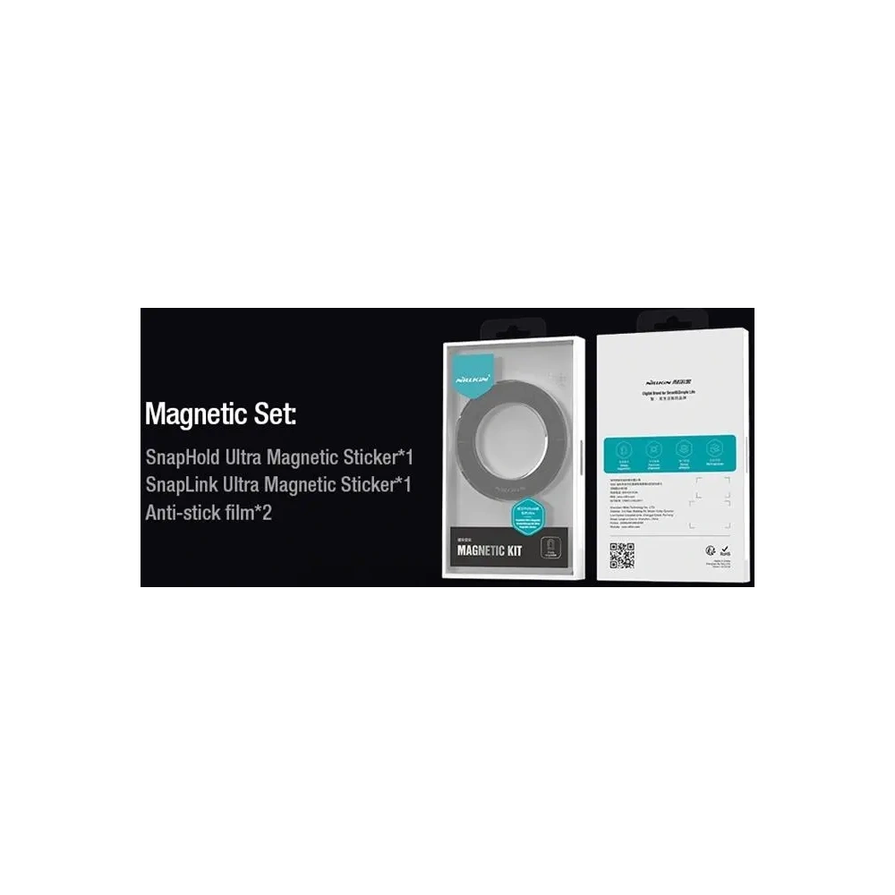 Pierścień / blaszka MagSafe Nillkin Snaplink Ultra & Snaphold Ultra Magnetic Sticker na tablet Black