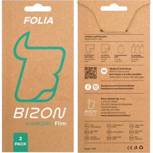 Kup Folia hydrożelowa na ekran Bizon Glass Watch Hydrogel do Xiaomi Watch S4 [2 PACK] - BIZ8900 - {ean13} - Sklep Home Screen