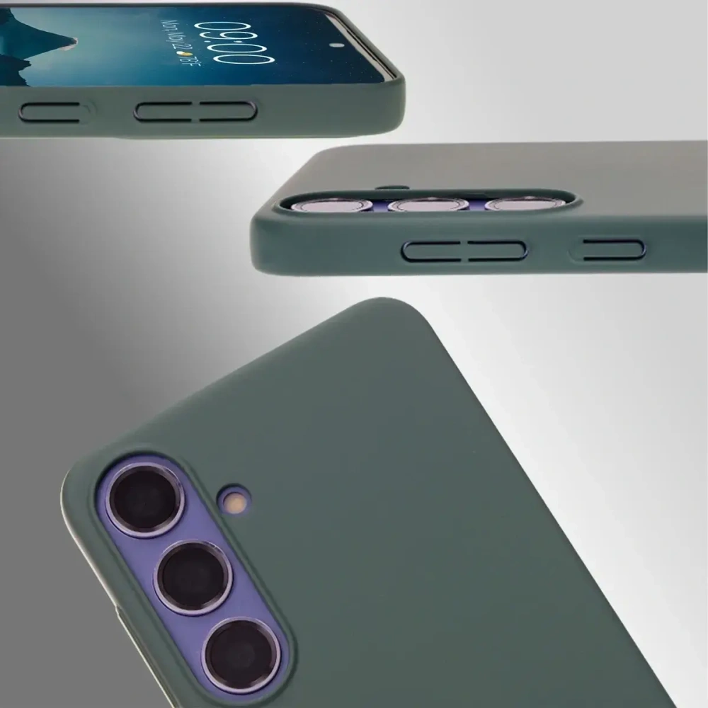 Etui Bizon Case Łupka do Samsung Galaxy S24+ Plus zielone