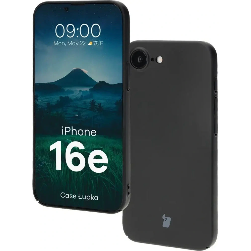 Etui Bizon Case Łupka do Apple iPhone 16e czarne