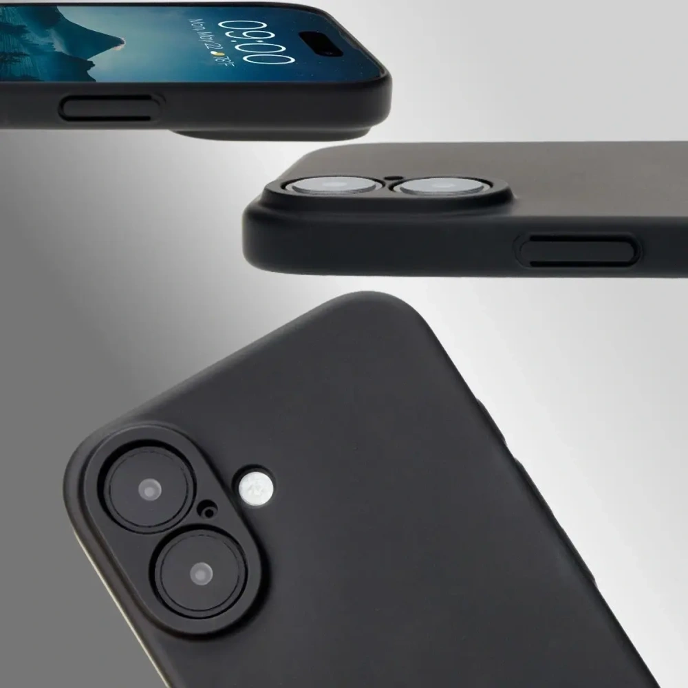 Etui Bizon Case Łupka do Apple iPhone 16 czarne