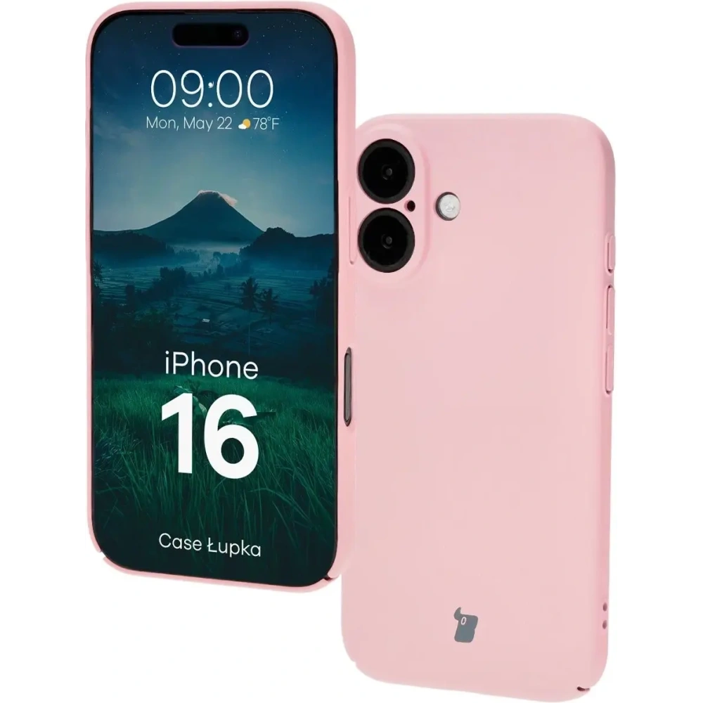 Etui Bizon Case Łupka do Apple iPhone 16 różowe