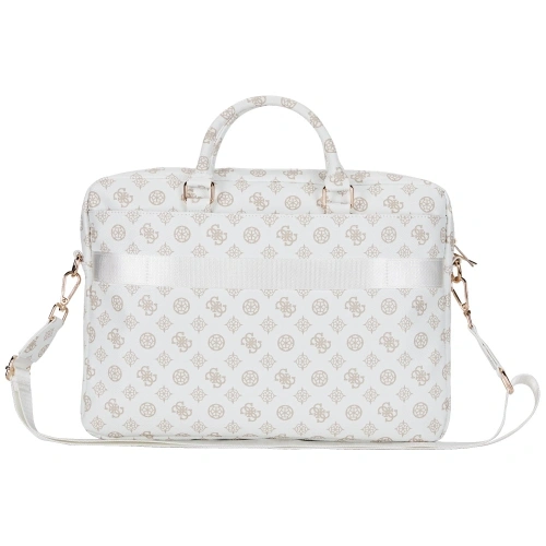 Kup Torba Guess 4G Peony Front Pocket Zipper Triangle Logo 16" biały - GUE4506 - {ean13} - Sklep Home Screen