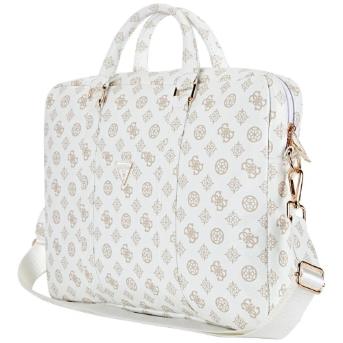 Kup Torba Guess 4G Peony Front Pocket Zipper Triangle Logo 16" biały - GUE4506 - {ean13} - Sklep Home Screen