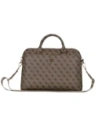 Guess 4G Fermoar Buzunar Triunghi Logo 15" maro