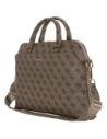 Guess 4G Fermoar Buzunar Triunghi Logo 15" maro