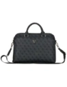 Guess 4G Reißverschluss-Taschen Dreiecks-Logo 15" schwarz