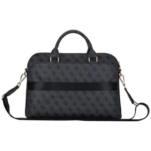Guess 4G Zipper Pocket Triangle Logo 15" black