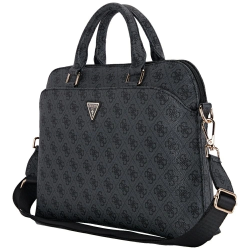 Guess 4G Zipper Pocket Triangle Logo 15" black