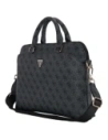 Guess 4G Reißverschluss-Taschen Dreiecks-Logo 15" schwarz