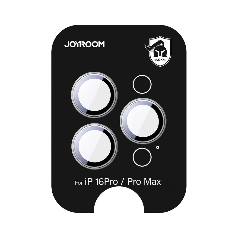 Szkło ochronne Joyroom JR-MFY0262 na obiektywy Apple iPhone 16 Pro / 16 Pro Max tytanowe