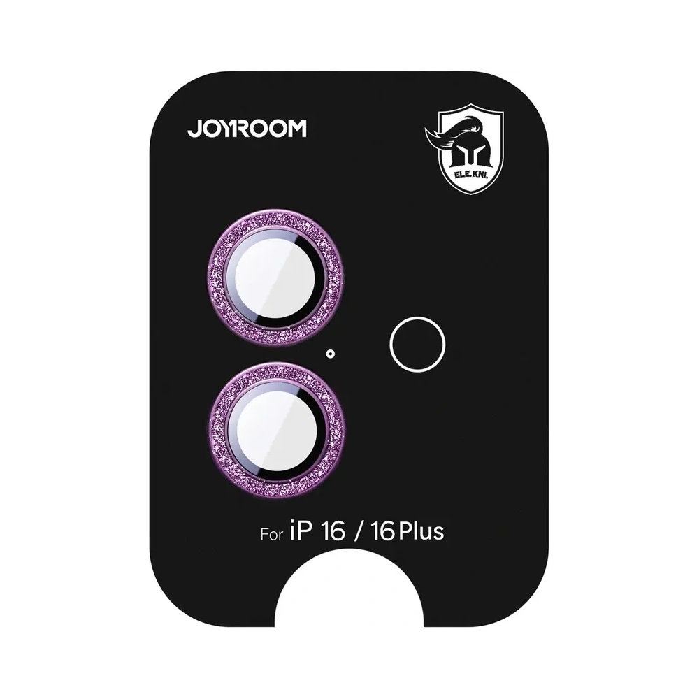 Szkło ochronne Joyroom JR-MSF0302 na obiektywy Apple iPhone 16 / 16 Plus różowe