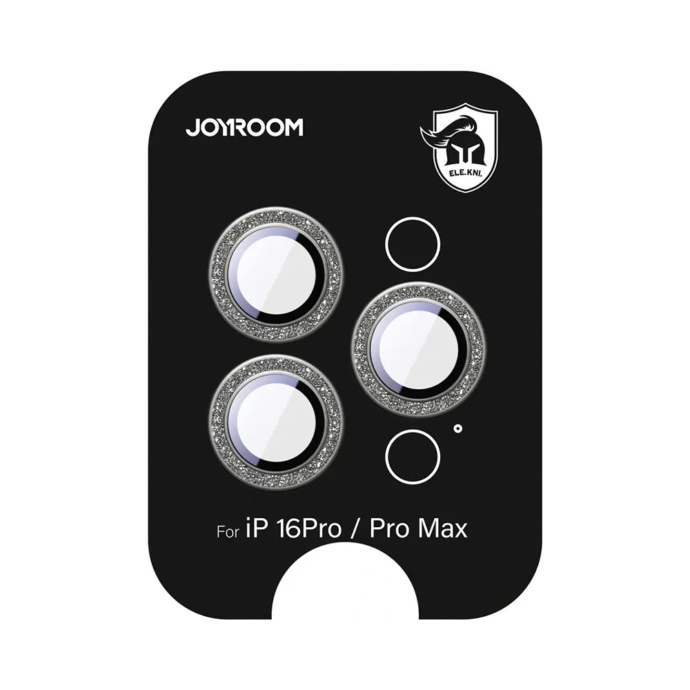 Szkło ochronne Joyroom JR-MSF0305 na obiektywy Apple iPhone 16 Pro / 16 Pro Max tytanowe