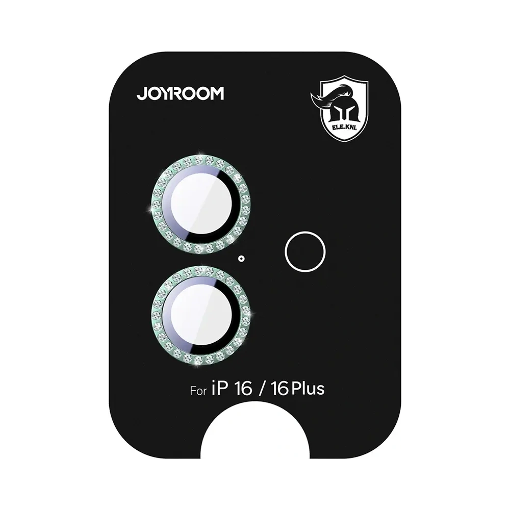 Szkło ochronne Joyroom JR-MSJ0274 na obiektywy Apple iPhone 16 / 16 Plus zielone