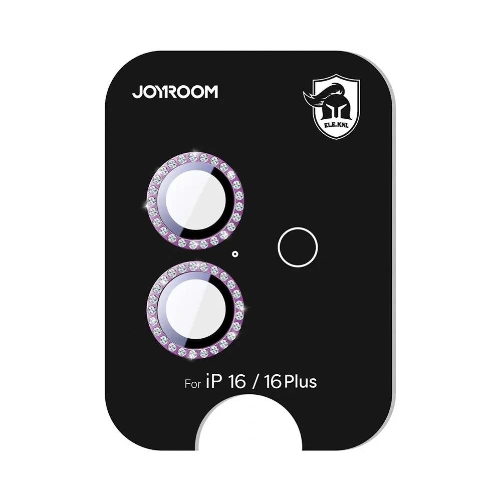 Szkło ochronne Joyroom JR-MSJ0275 na obiektywy Apple iPhone 16 / 16 Plus różowe