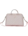 Guess 4G Buzunar cu fermoar Triunghi Logo 15" roz