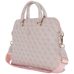 Guess 4G Zipper Pocket Triangle Logo 15" pink